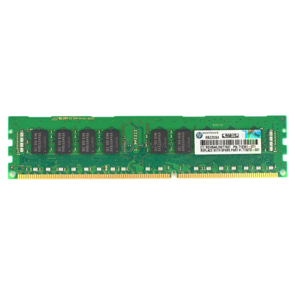 712381-071 HP DDR3 4GB 1RX4 PC3-14900 1866MHZ RDIMM